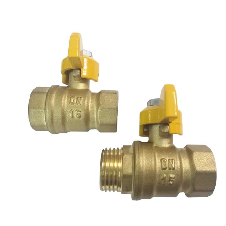 DN15 butterfly valve Brass butterfly shape inner and outer tooth outer wire 4 min butterfly valve thumbnail