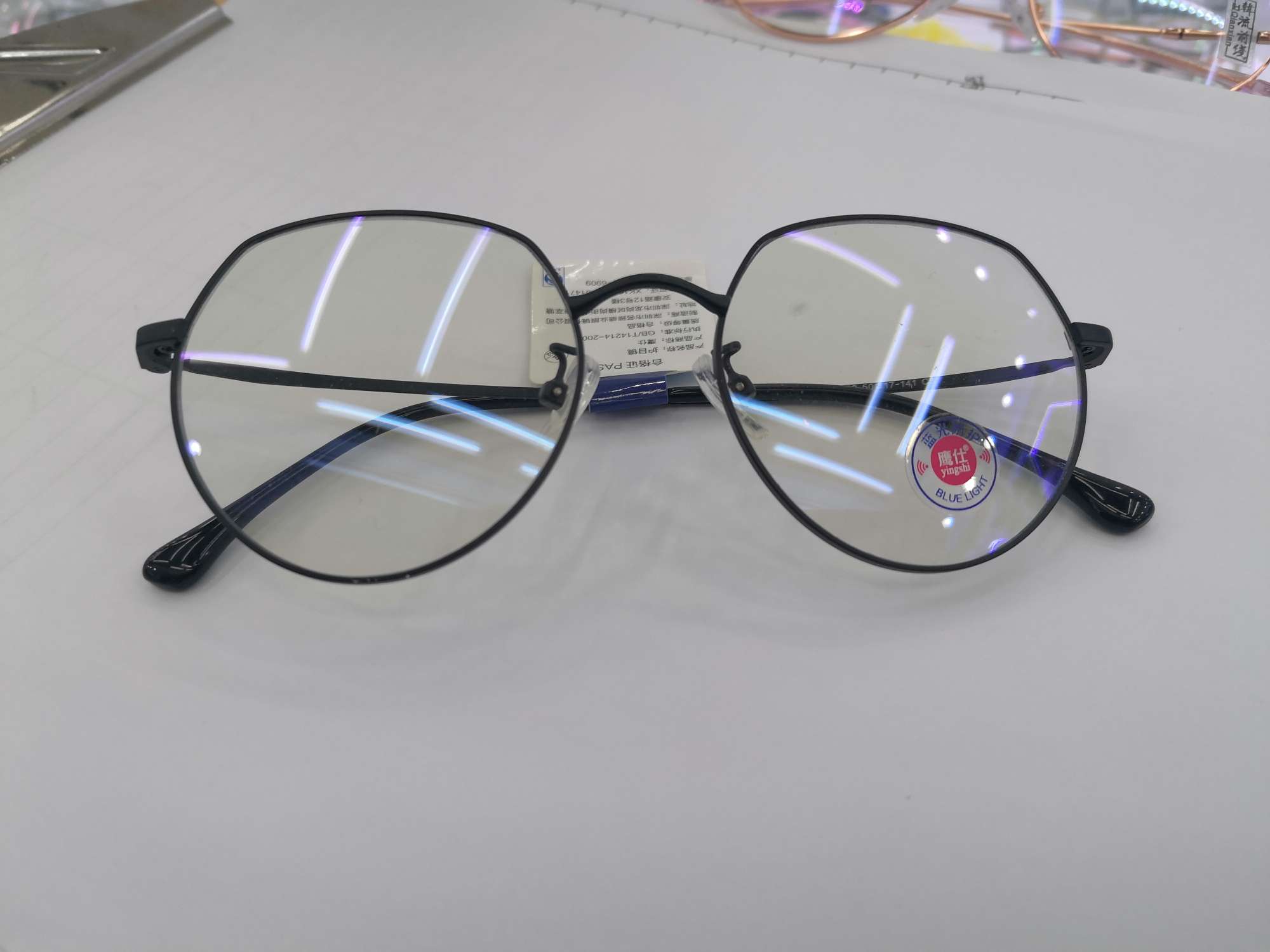 Ladies' round-framed optical glasses, cute student titanium, ultra-light