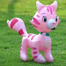 草莓猫  草莓狗 猪头棒皮货PVC充气玩具地摊货源 塑料玩具猪头棒