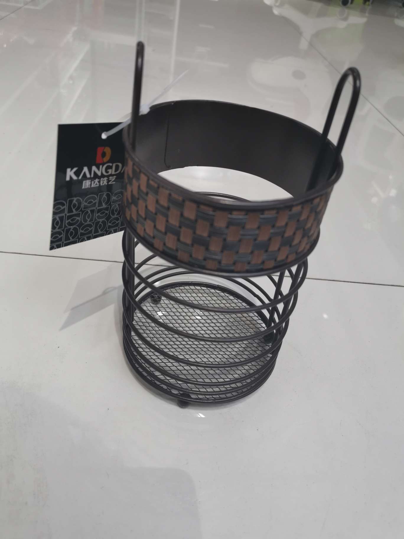 圆形编织筷筒细节图