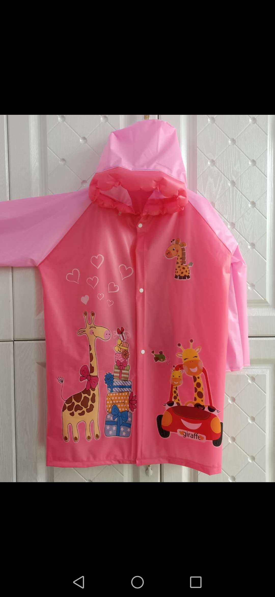 Cartoon children's raincoat Specification image