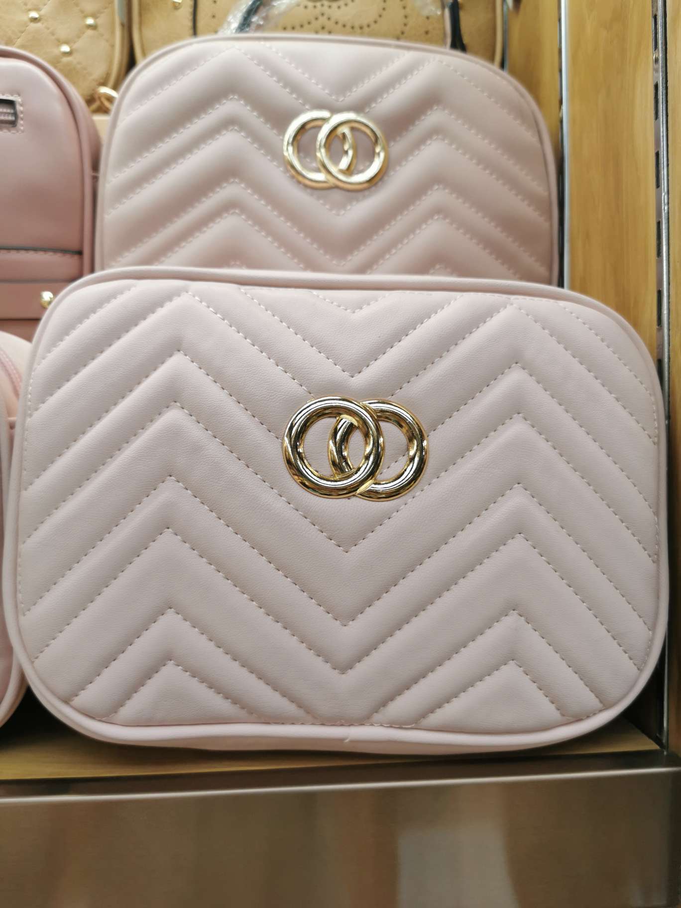 New embossed small round bag, single-shoulder crossbody bag, letter bag, official genuine leather women's bag