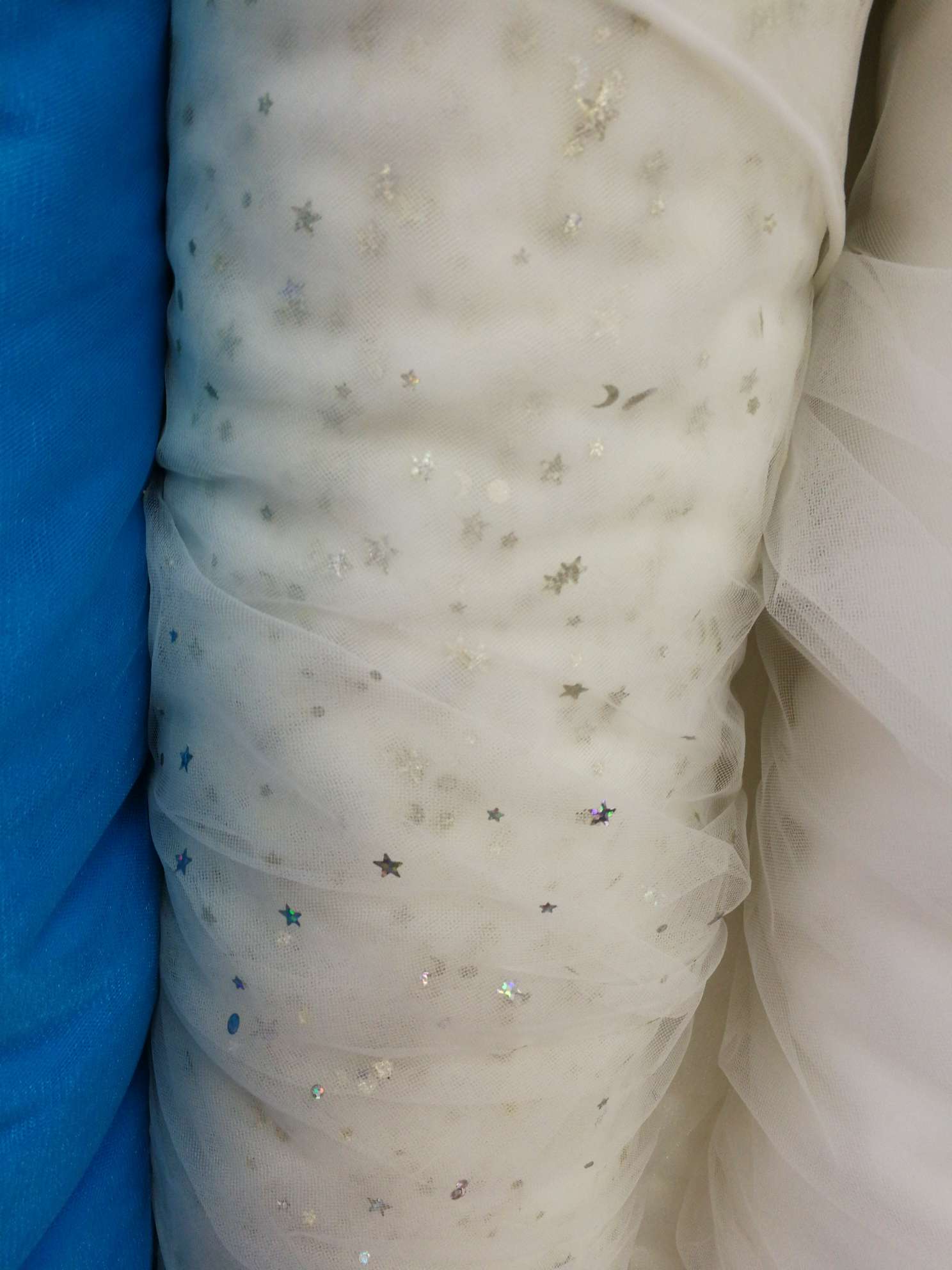 星星网纱烫片用于制作饰品工艺品