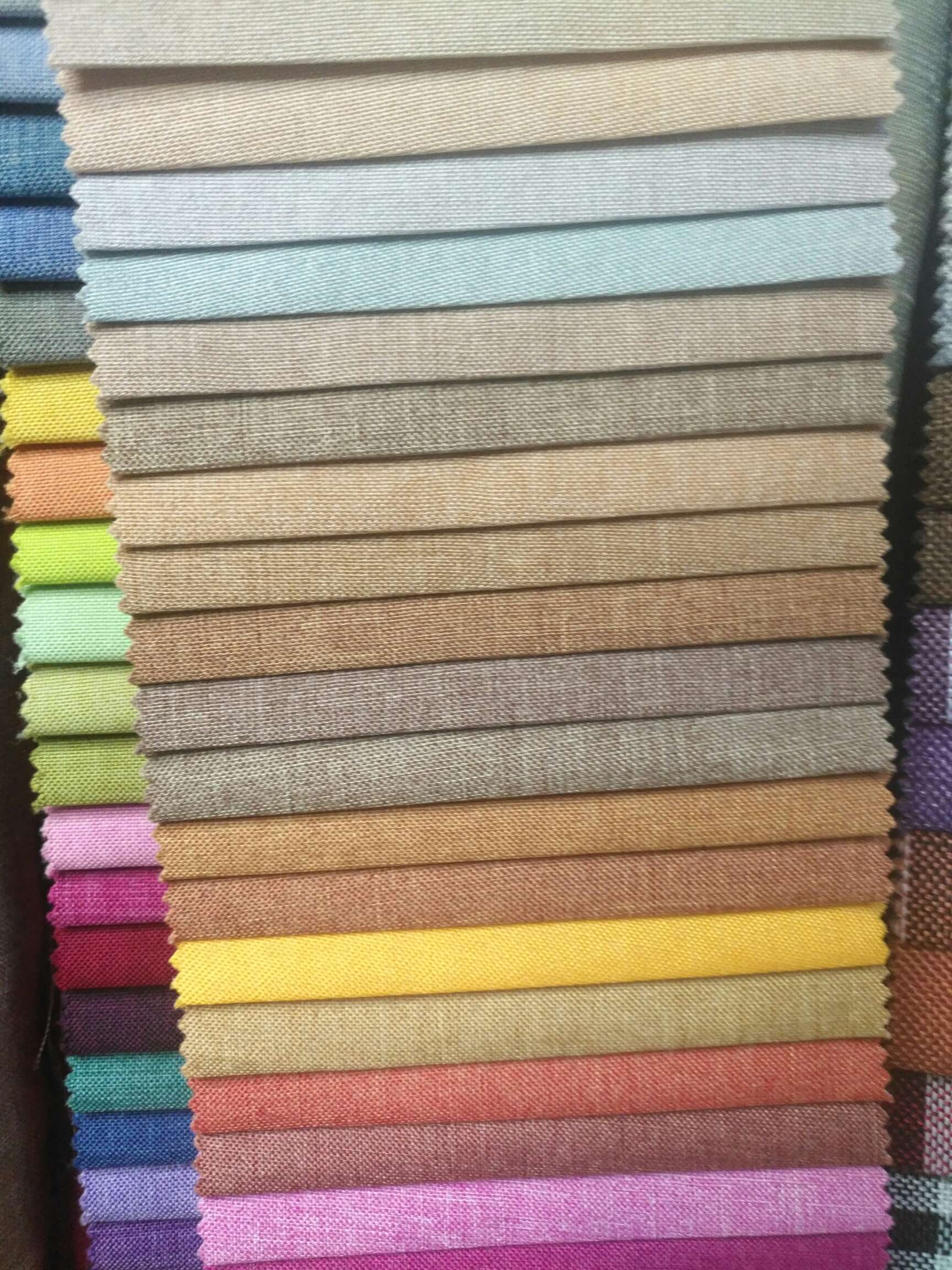 Imitation linen is used to make clothing accessories, throw pillows and other handicrafts details Picture