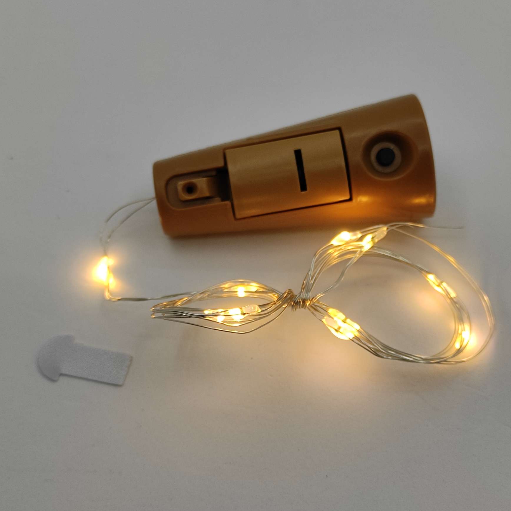 新款3功能闪烁瓶塞灯串 圣诞节日氛围led铜线灯红酒瓶装饰瓶塞灯产品图