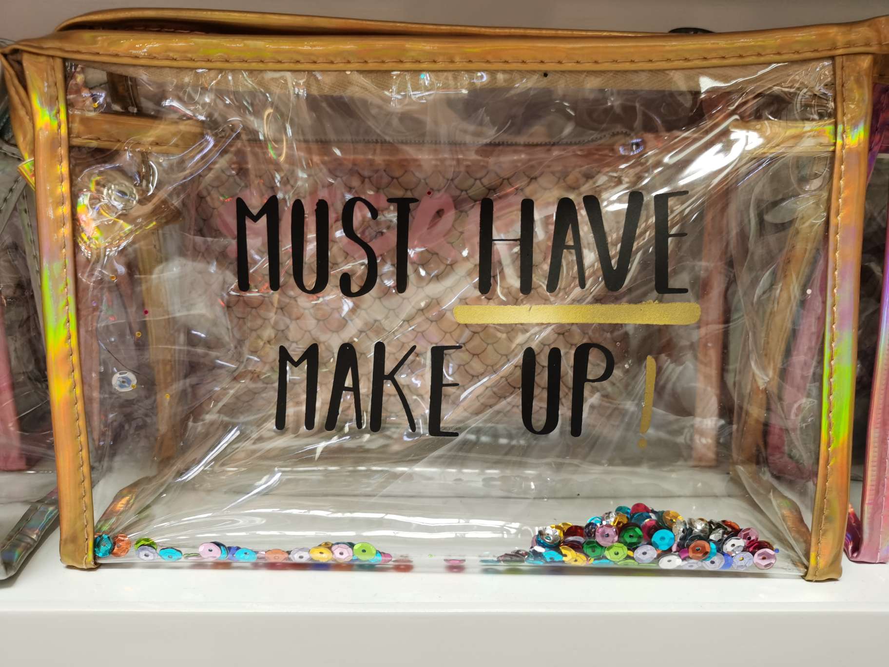 时尚印花透明化妆包