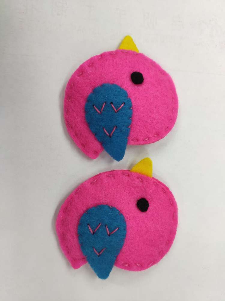 Creative hairpin accessories made by hand with large non-woven cartoon bird clip thumbnail