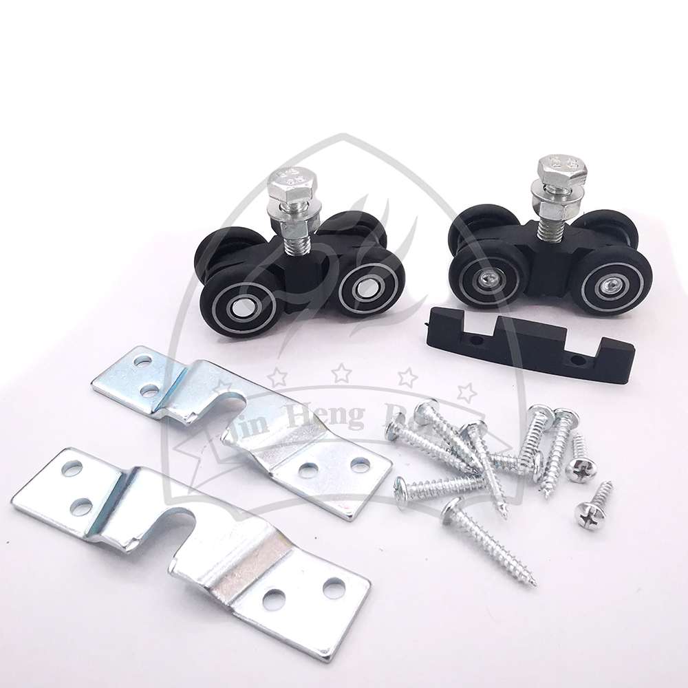 Solid wood door lifting wheel cabinet door track pulley South American style sliding door pulley flat open bathroom door lifting wheel full figure