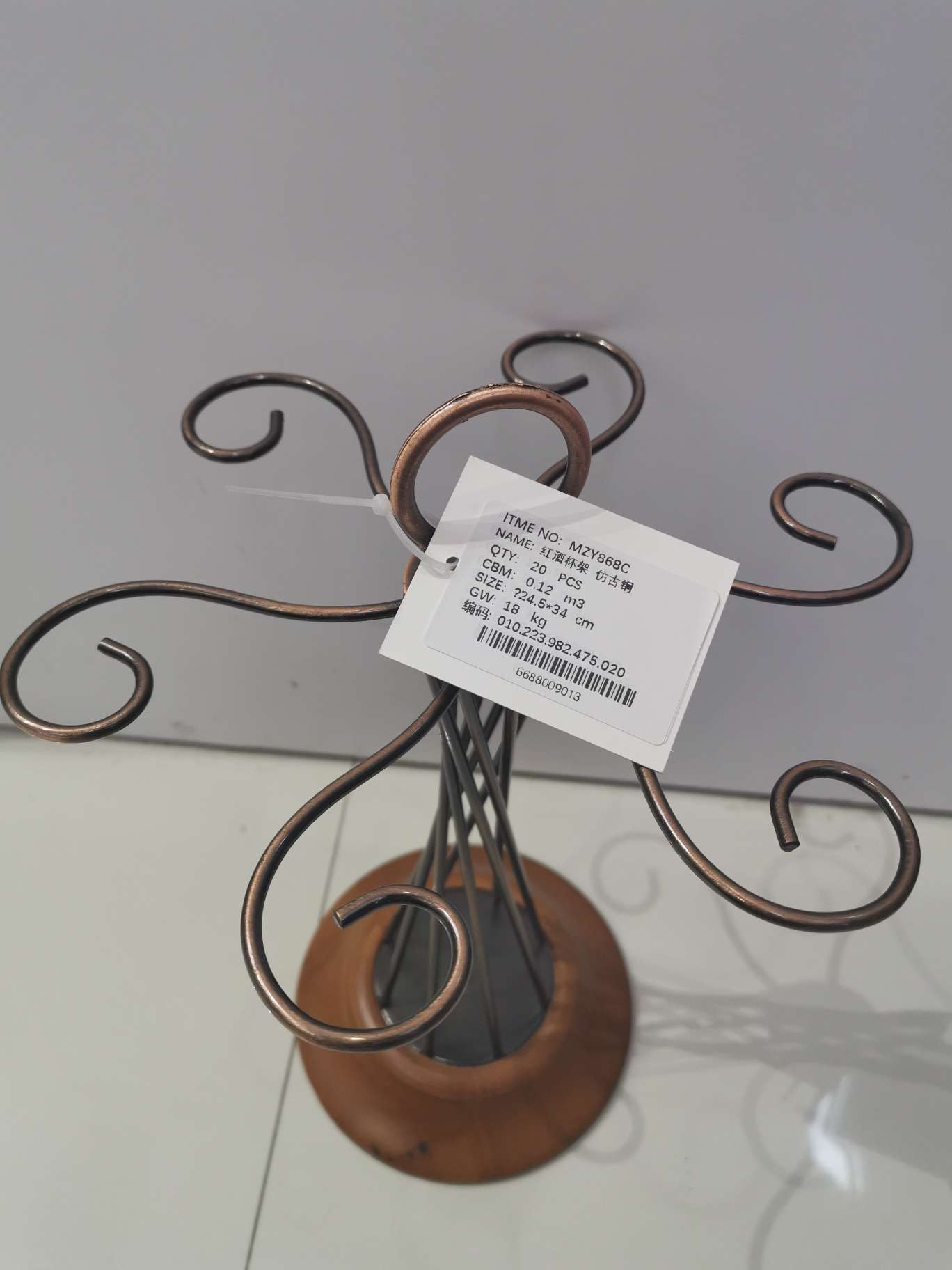 红酒杯架细节图