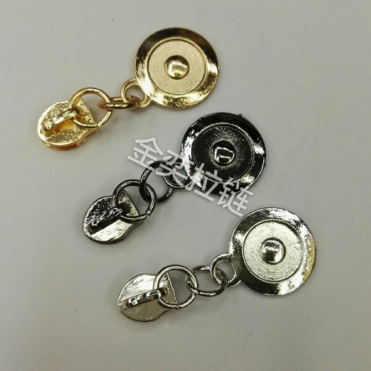 No. 5 nylon circular causeway light gold gun black hanging white versatile case zipper