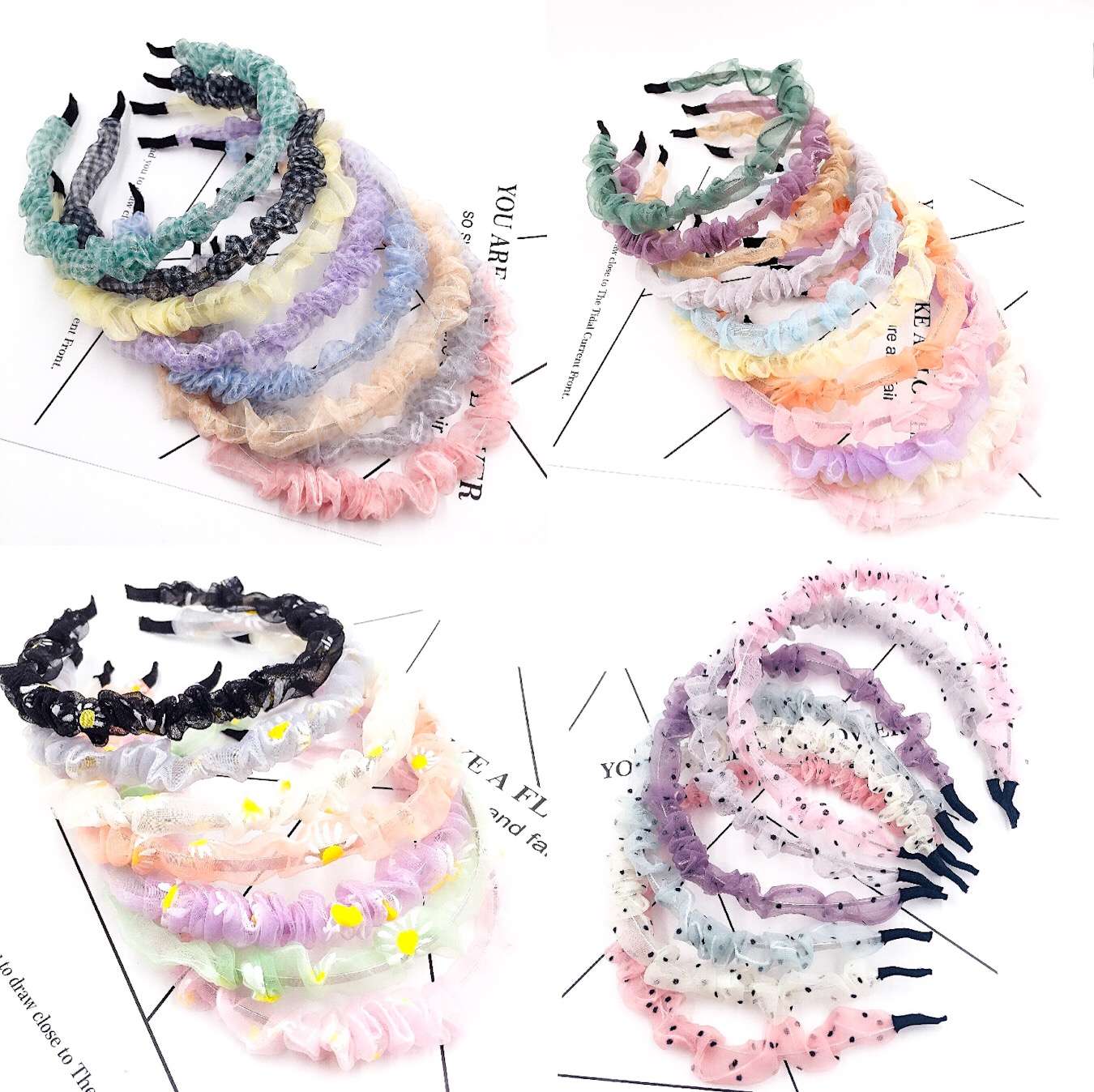 Korean-style Eugene gauze headbands and hairbands are popular hair accessories Application Scenario