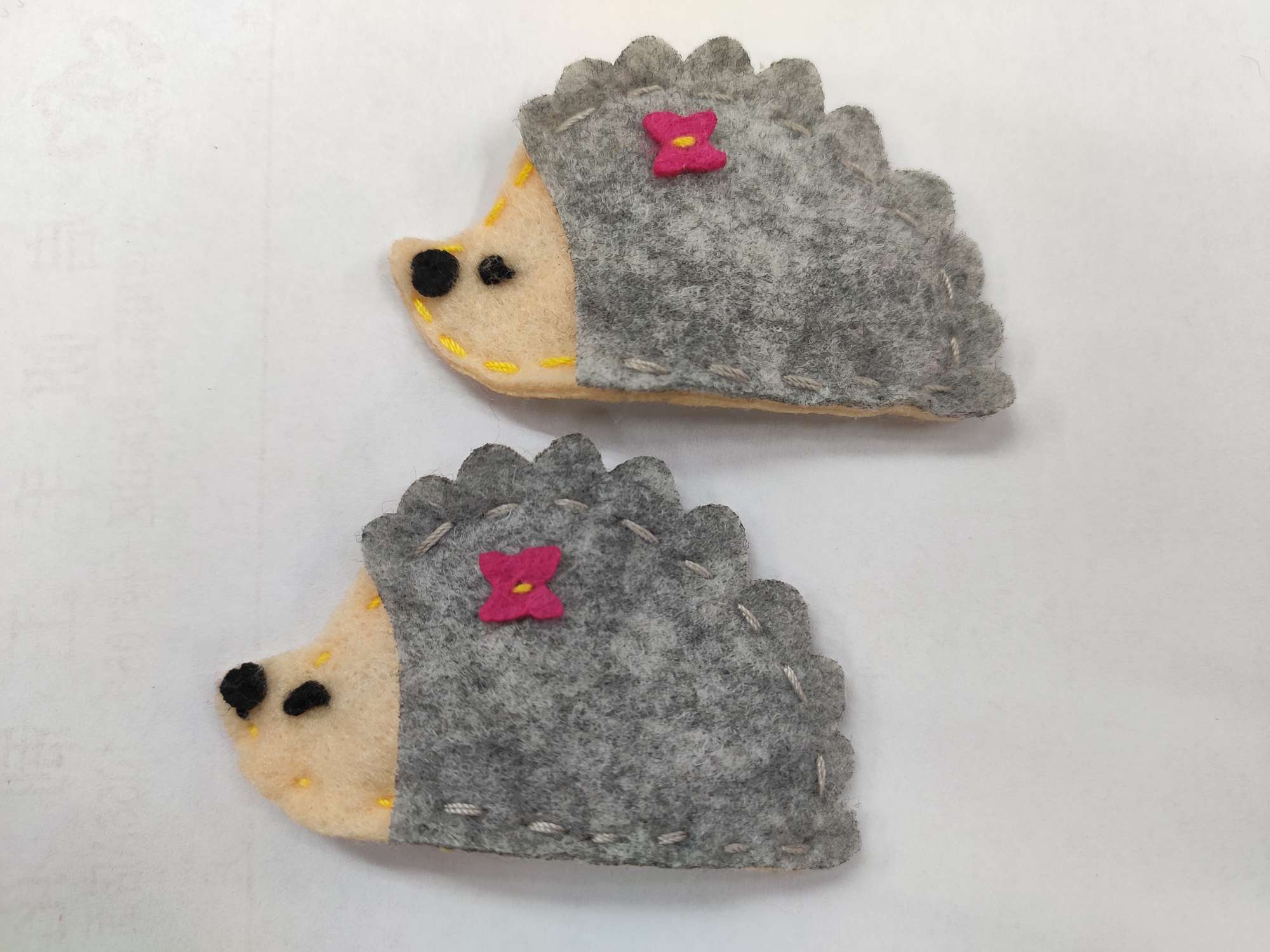 Non-woven cartoon hedgehog clamp handcrafted creative accessories thumbnail