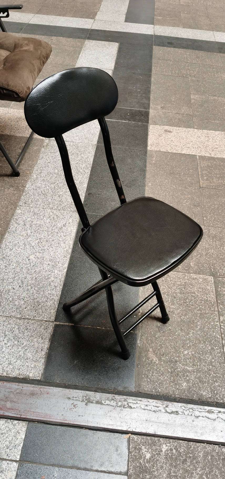 ins风黑色折叠凳折叠椅休闲椅