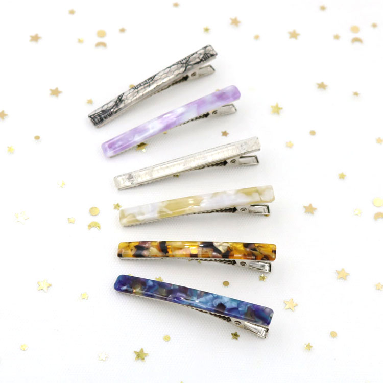 Japanese Acetic Acid Duck Clip Environmental Protection Hair Clip Manufacturers Direct Sales Specification drawing