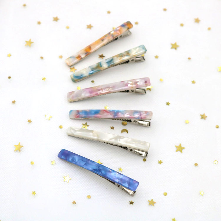 Japanese Acetic Acid Duck Clip Environmental Protection Hair Clip Manufacturers Direct Sales Application Scenario