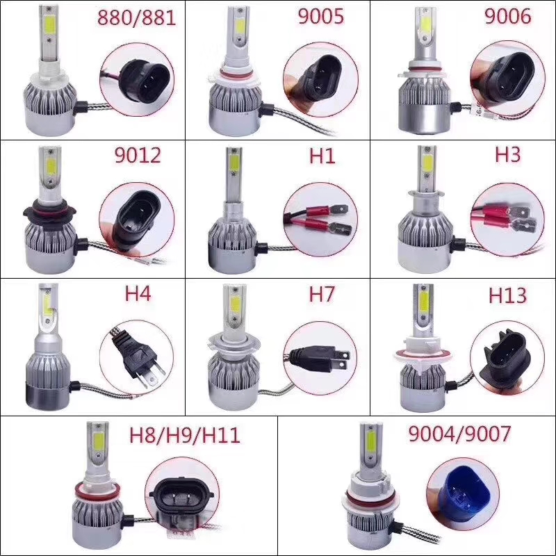 Car headlights c6LED