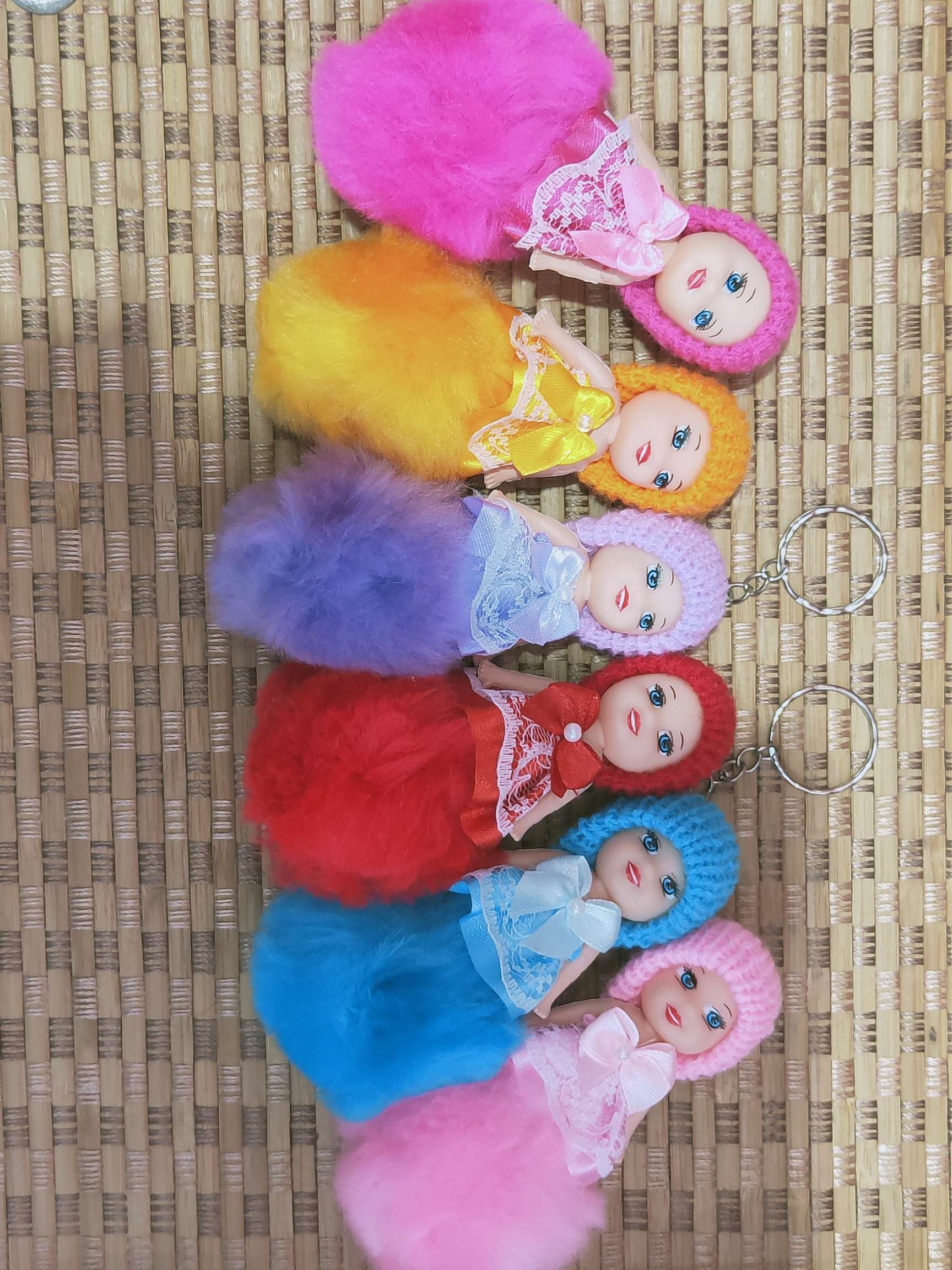 Wool ball doll key chain wool soft and lovely can do gift can hang bag manufacturer direct sale thumbnail