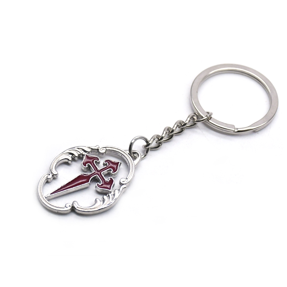 Red oil-dripping cross lock pendant, ring ornament, sacrificial religious relic, gift and giveaway Application Scenario