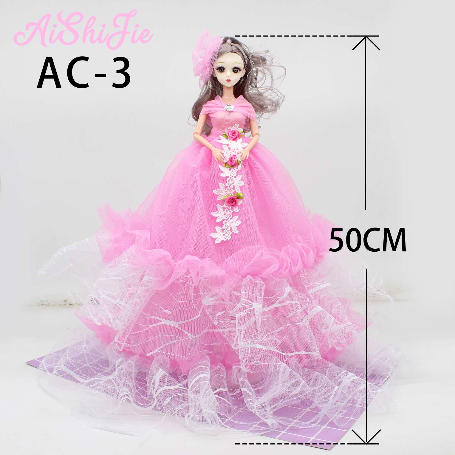 Manufacturers direct 50 cm wedding dress Barbie doll exquisite girl birthday gift creative toys thumbnail