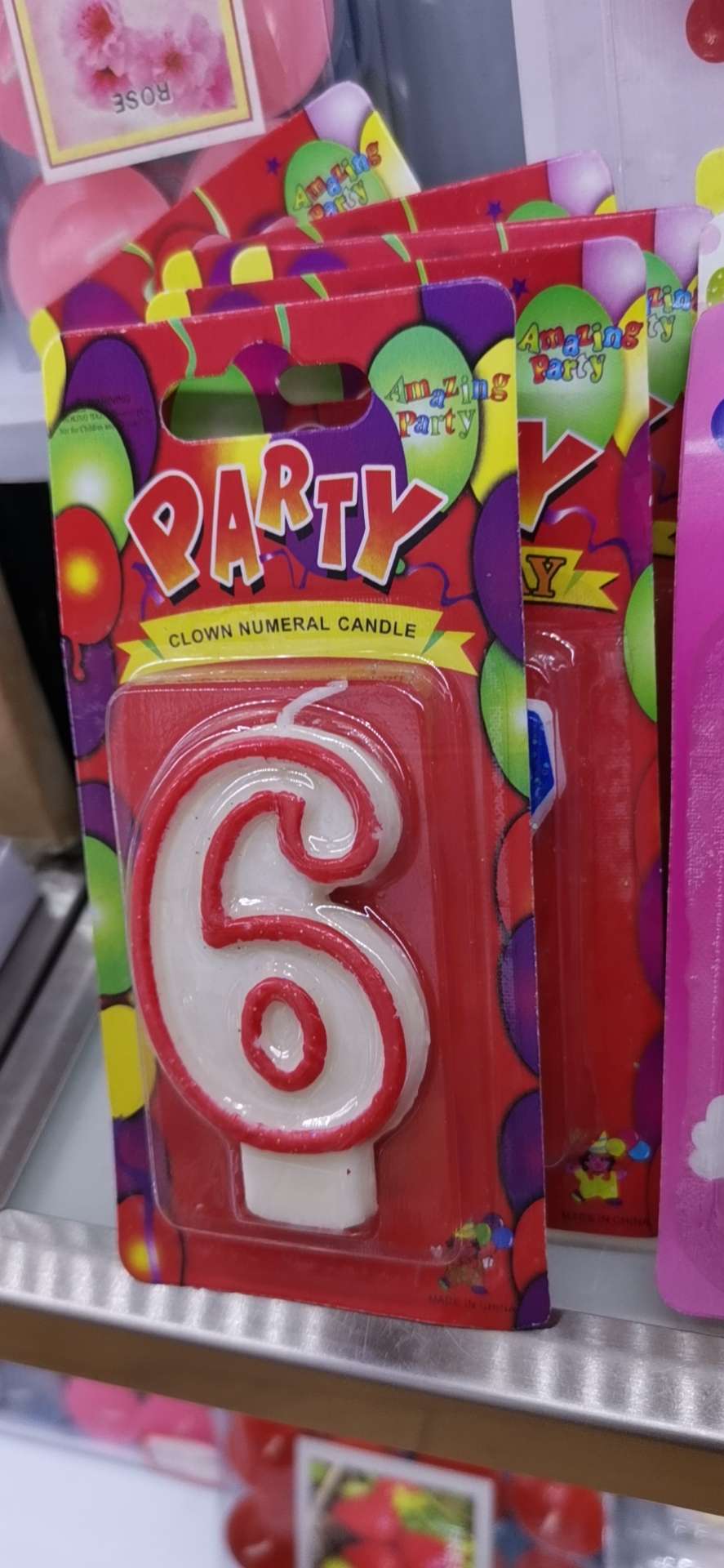 Birthday number candles, 0-9 full figure