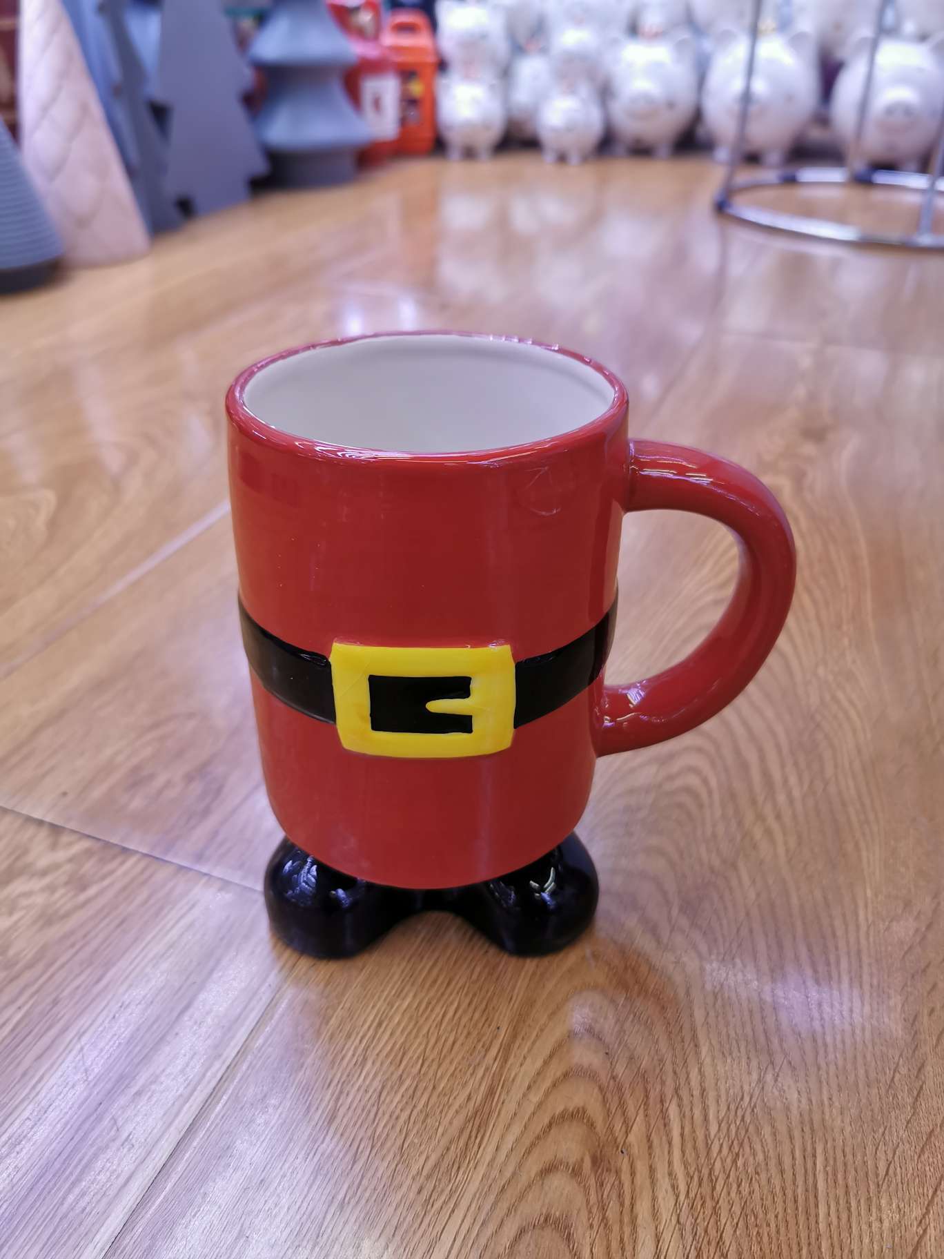 Christmas pottery cup
