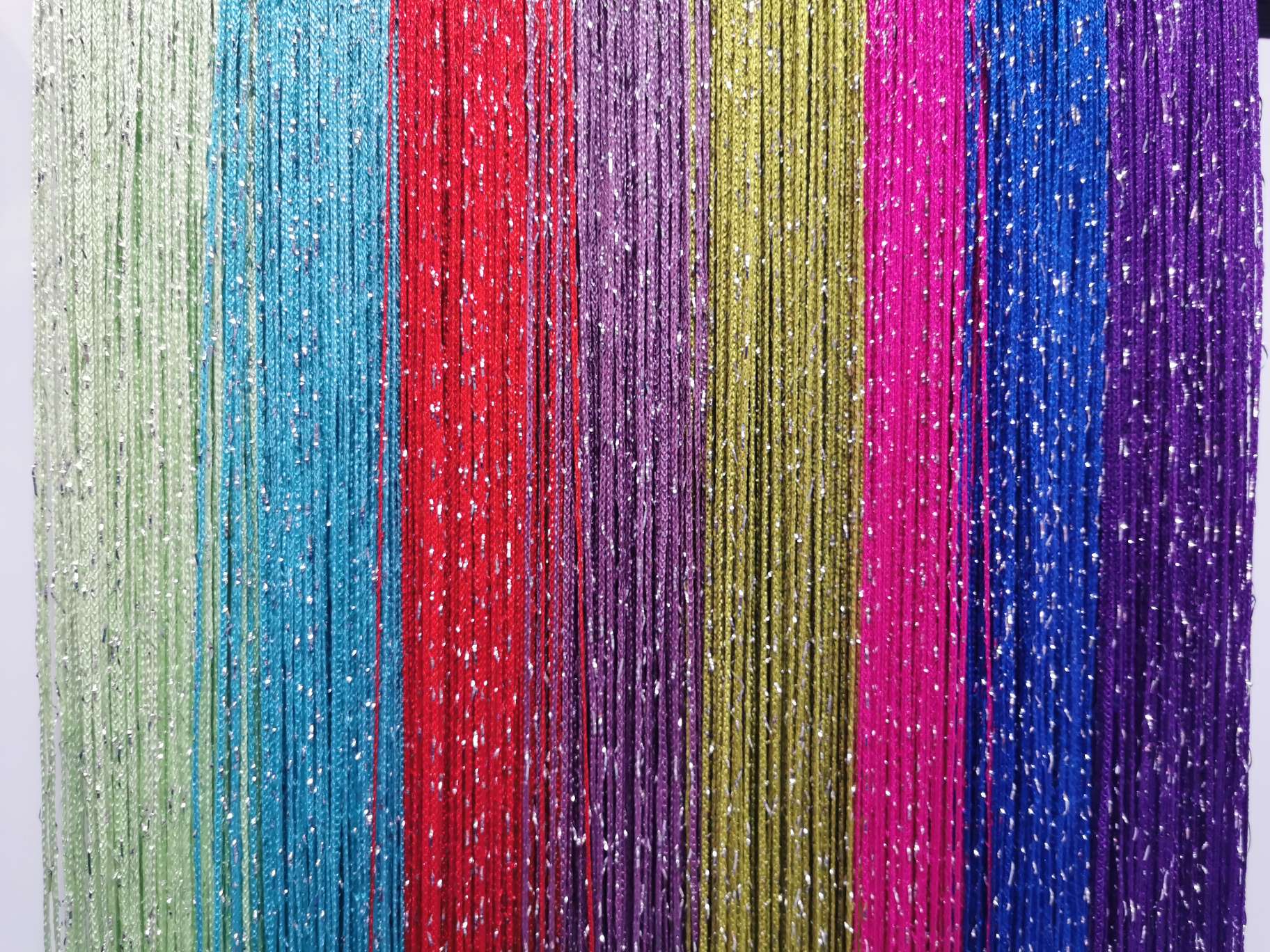 Wedding decoration line curtain, door curtain, polyester, curtain, bead curtain thumbnail