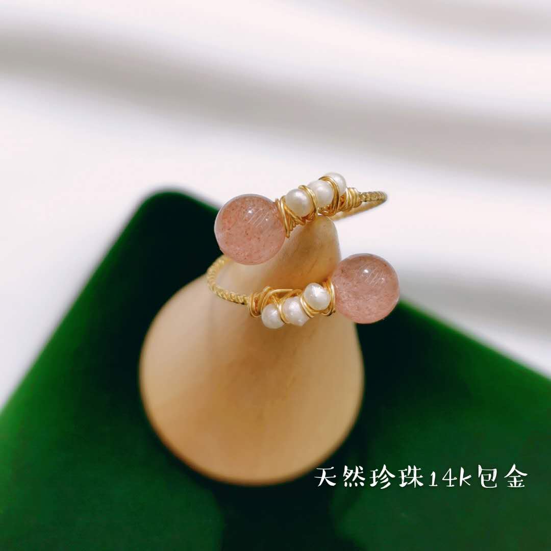 Original design handcrafted natural pearl fashionable and personalized ring