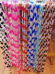Plastic door curtain, bead curtain, handicraft, love plastic door curtain