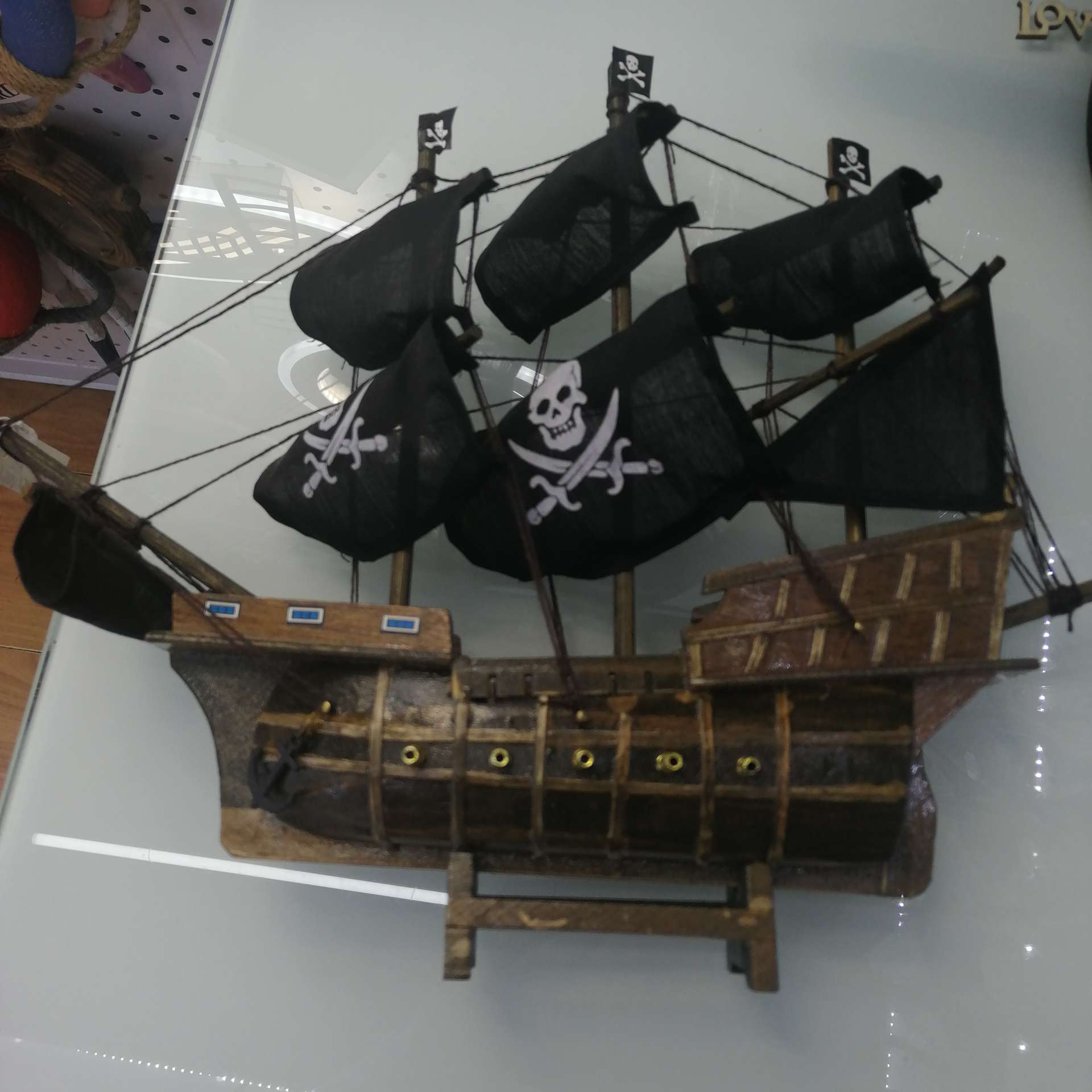 33CM pirate ship sailing smooth sailing interior decoration gifts the best choice thumbnail