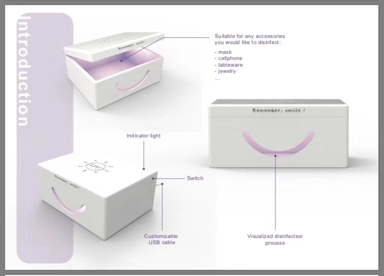 2020新款UVC紫外线消毒盒紫外线消毒灯杀菌灯定制图样详情图8