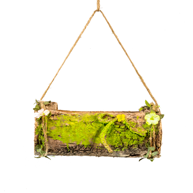 Pure natural single-layer bark flower POTS, retro wall decorations