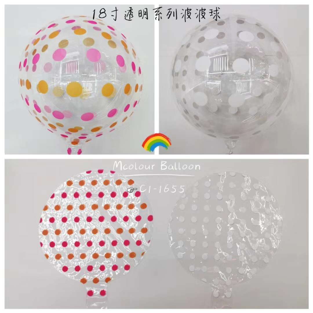 18寸透明，水晶系列波波气球派对装饰用品详情图2