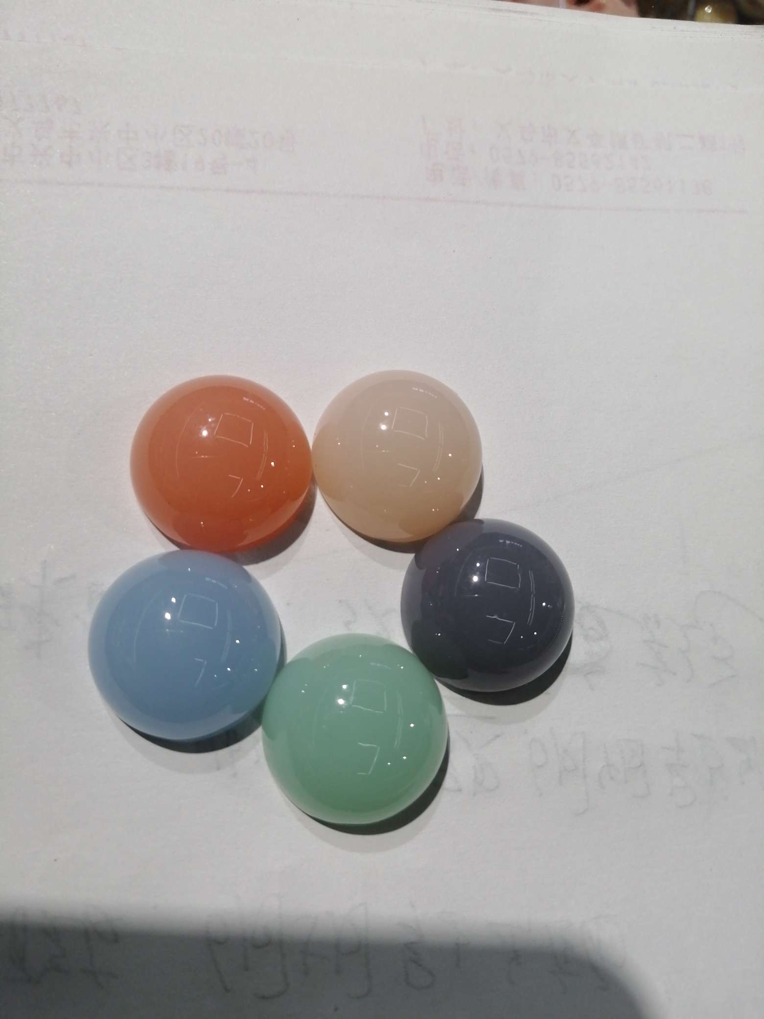 Jelly light oil semi-circle 14mm full figure