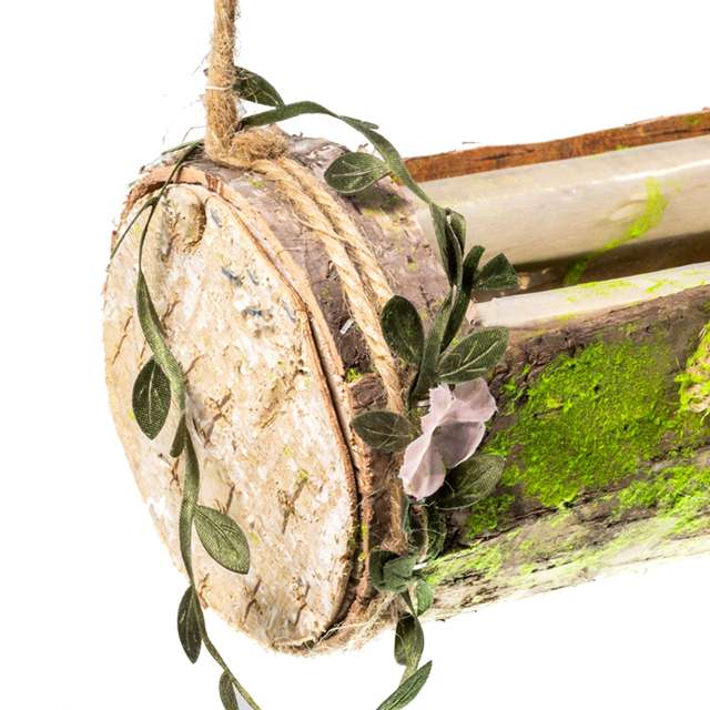 Pure natural single-layer bark flower POTS, retro wall decorations details Picture