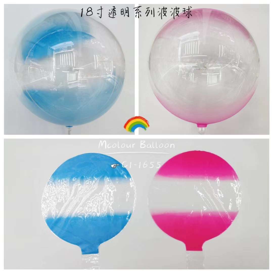 18寸透明，水晶系列波波气球派对装饰用品详情图4