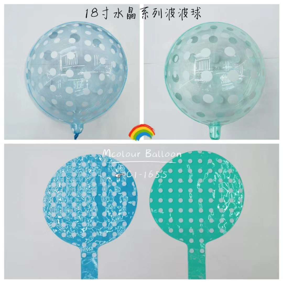 18寸透明，水晶系列波波气球派对装饰用品详情图5