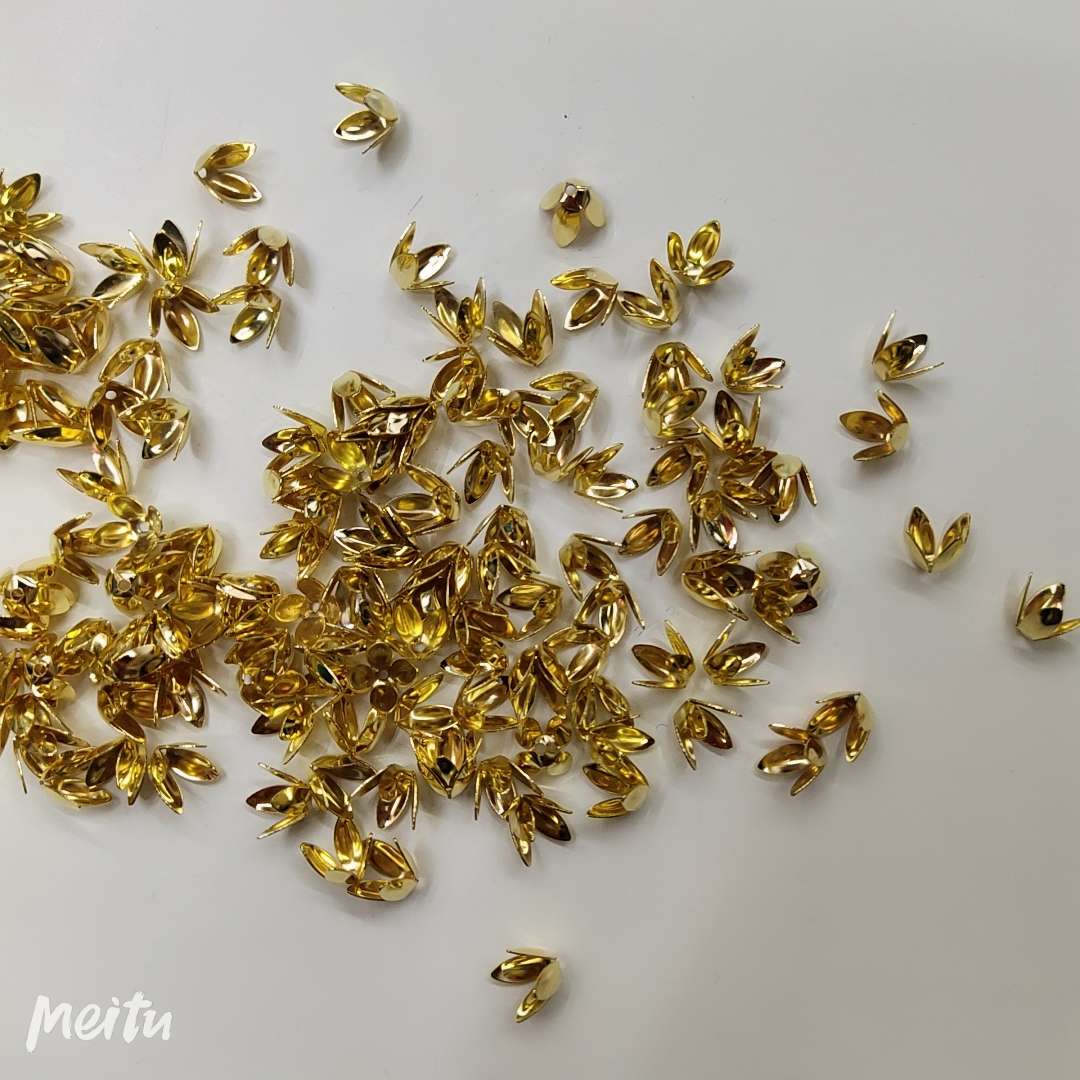 diy饰品配件材料  四叶大花托小花托  珠子底托
1千/包详情图6