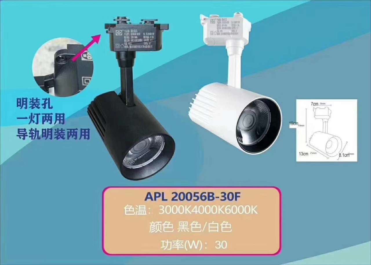 LED轨道射灯   鞋服专卖店专用射灯  重点照明专用灯细节图