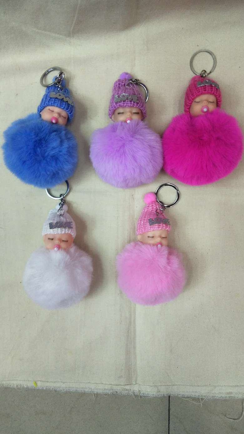 Sleeping baby pacifier ball toy pendant