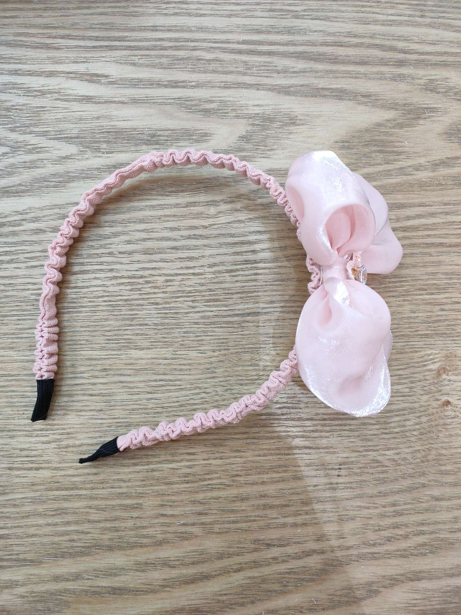 Cute Princess Headdress With Big Pink Bow Headband For Kids details Picture