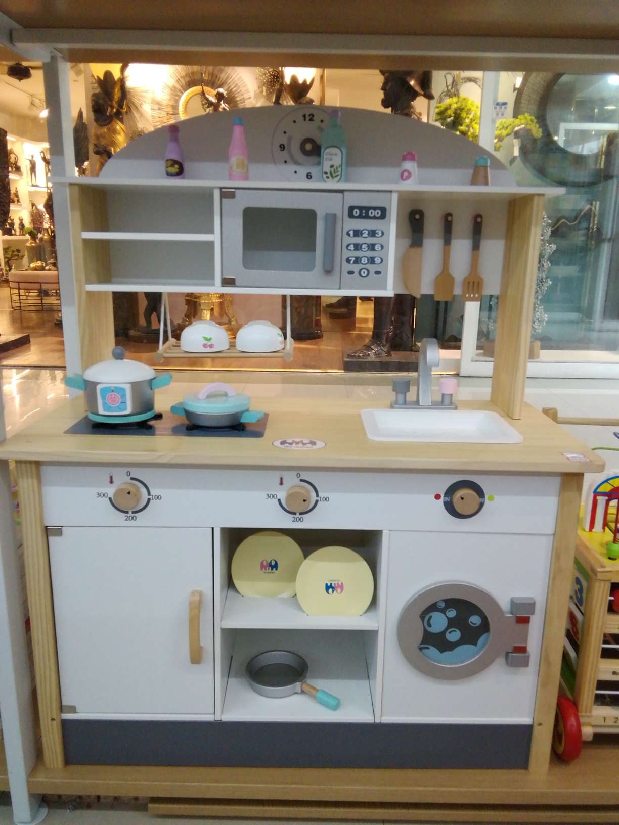 过家家木制玩具冰箱厨房益智早教玩具