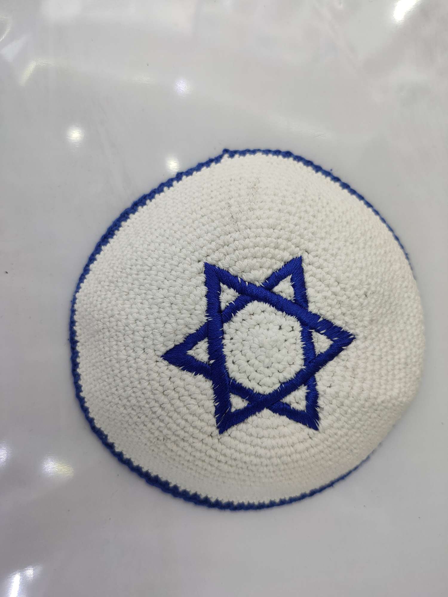 Crochet cotton-thread Kosher hat thumbnail