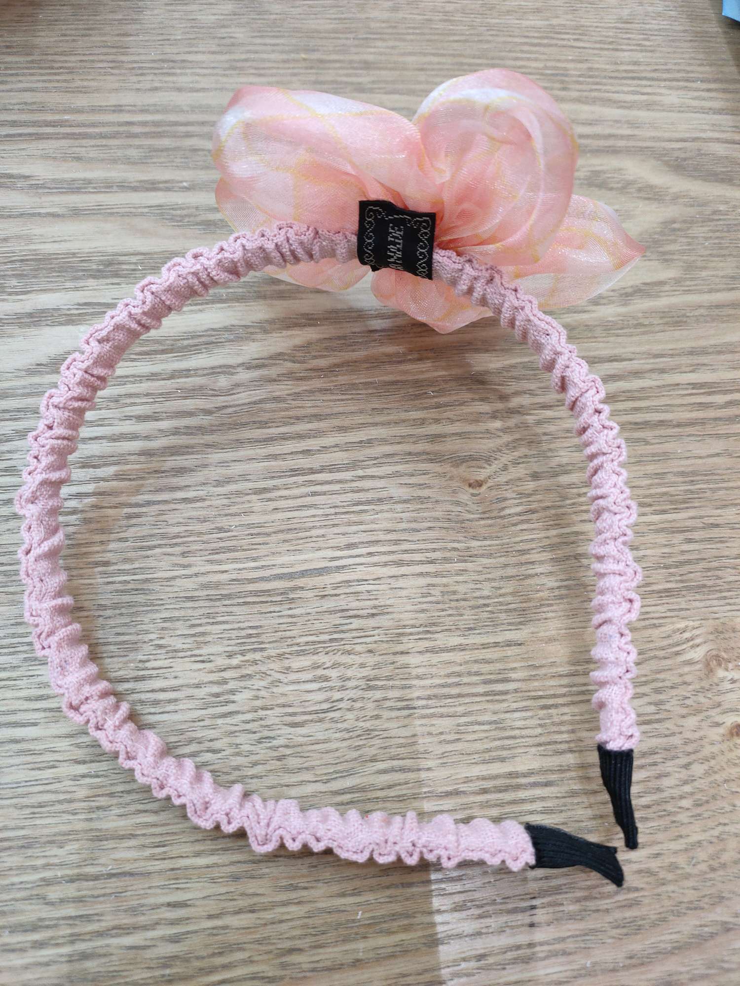 Little Girl Pink Little Flower Headband Baby Everything With Cute Pearl Headband Hair Accessories Specification drawing