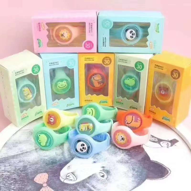 新款驱蚊防蚊闪光手环卡通手表儿童厂家批发细节图