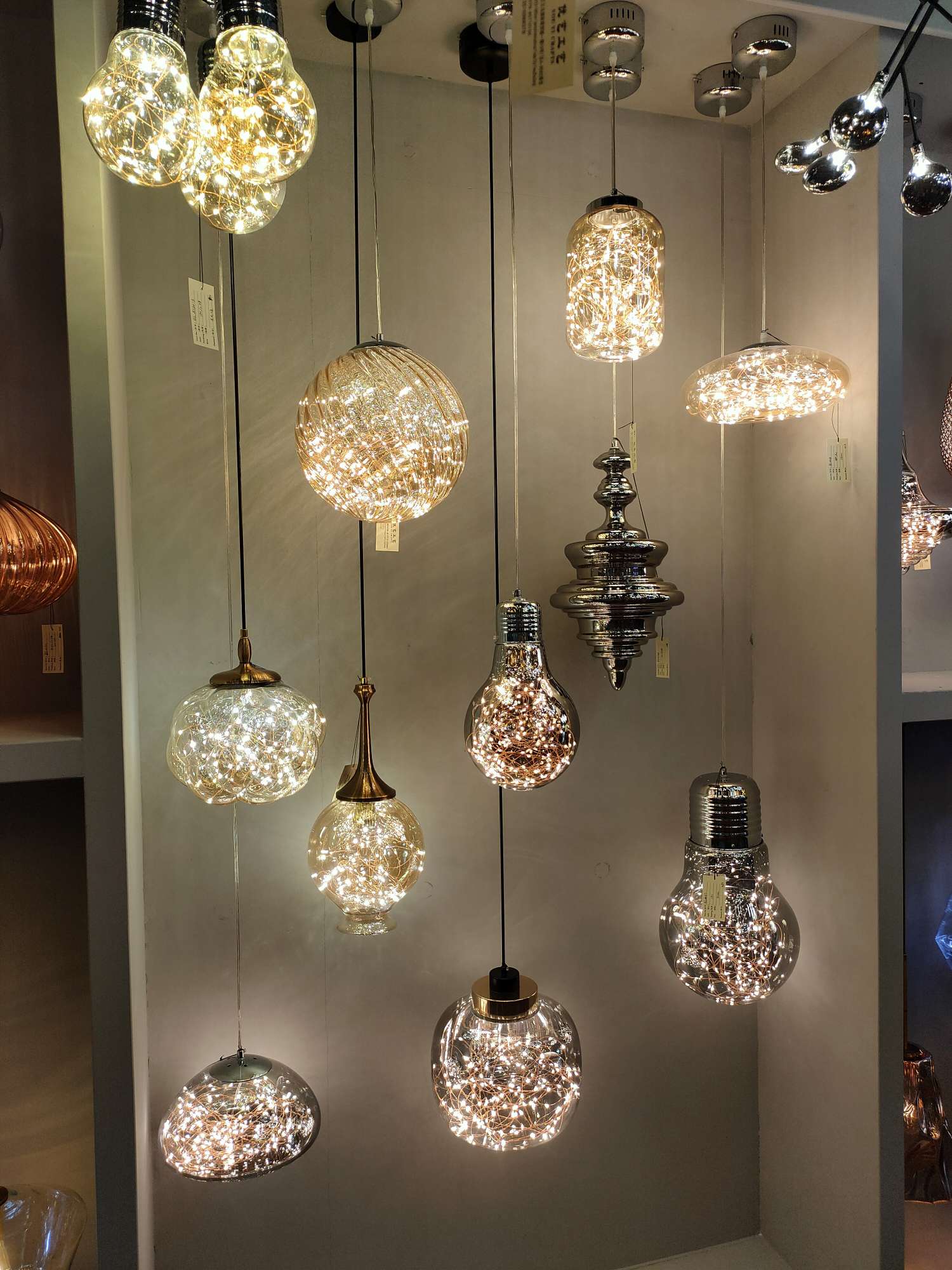 Lamps, craft lamps, decorative lamps, shop decorations, LED energy-saving lamps details Picture