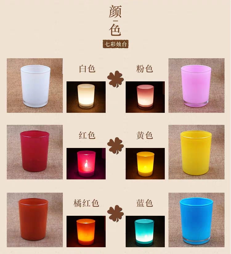 玻璃烛台浪漫生日蜡烛杯产品图