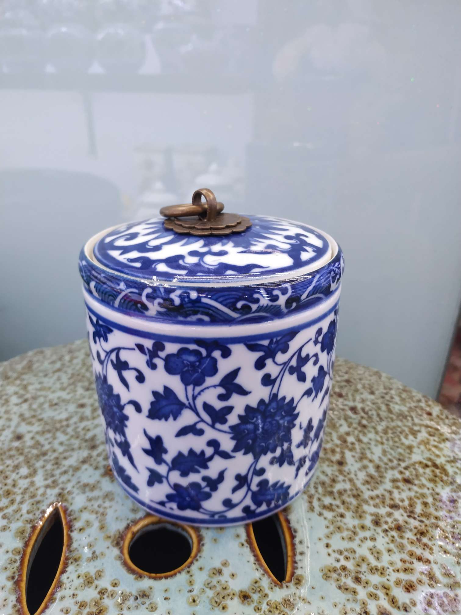 青花瓷器罐杂物罐