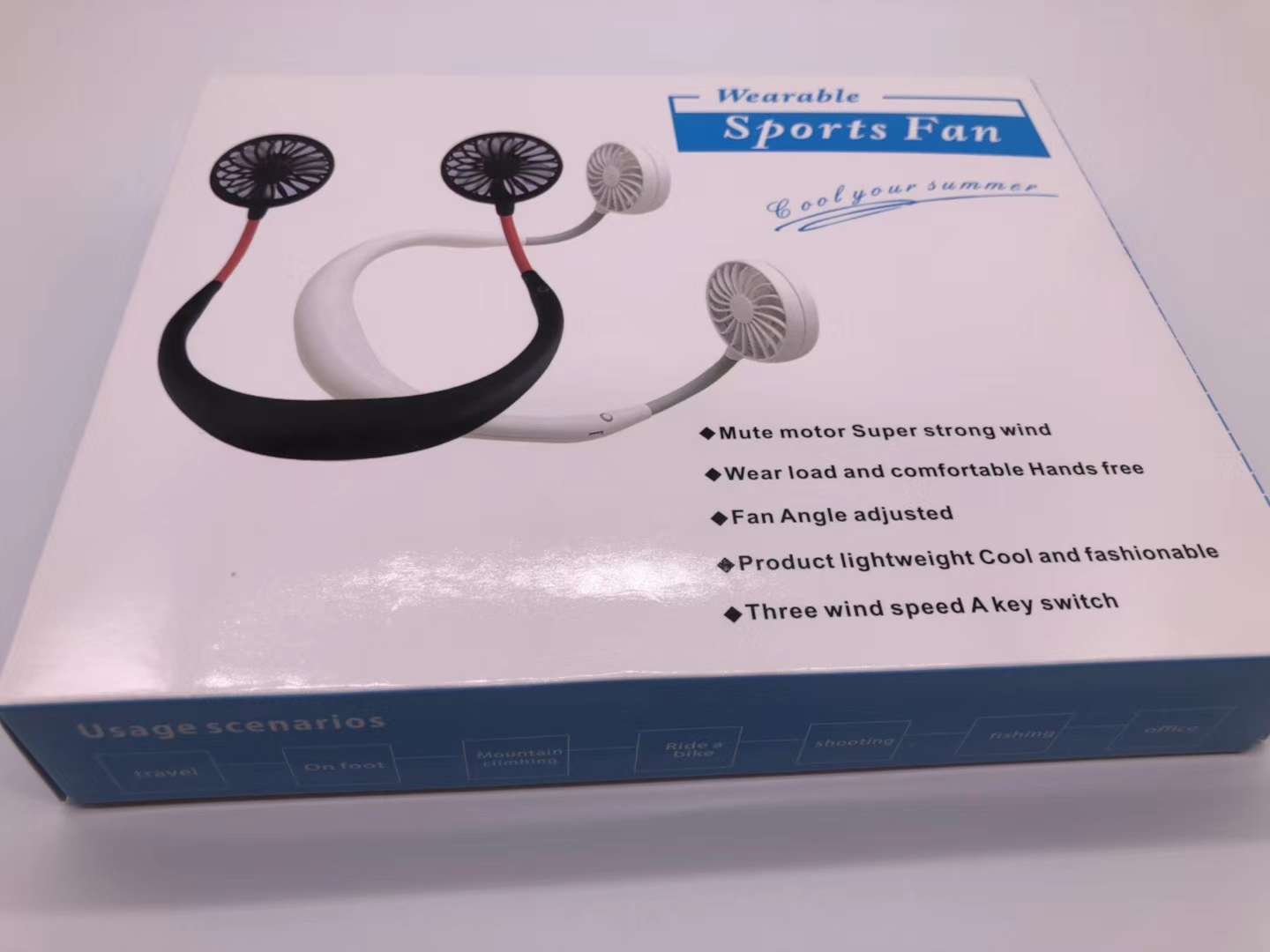 Neck fan, usb charging, lazy neck fan details Picture