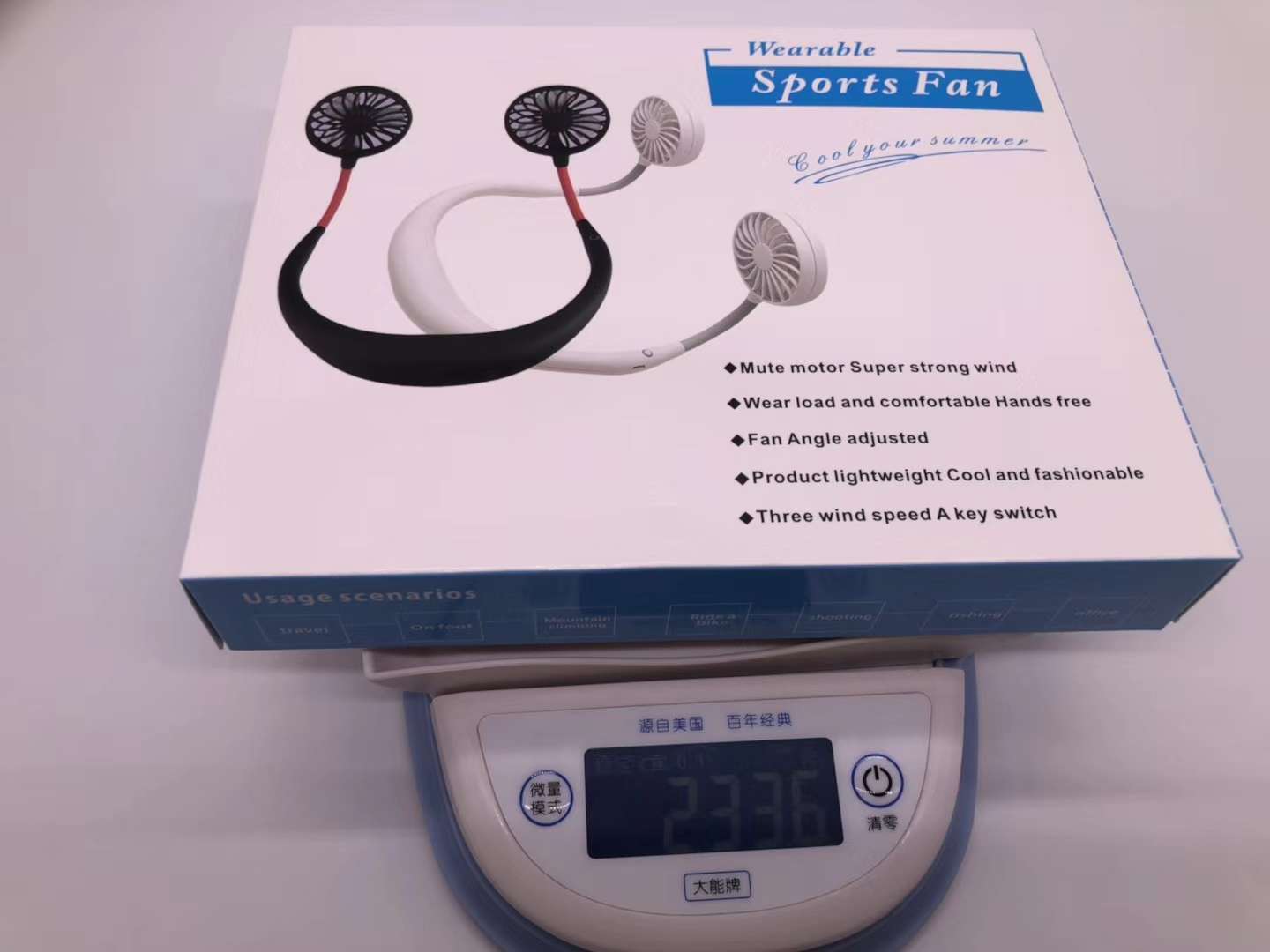 Neck fan, usb charging, lazy neck fan Specification image
