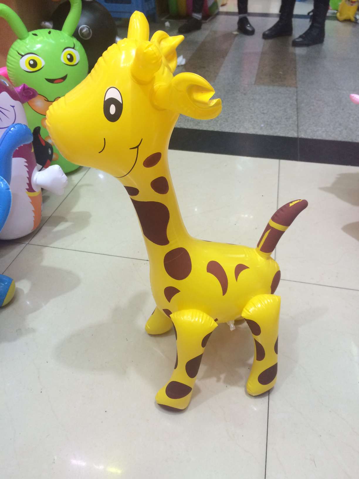 独角马  猪头棒  皮货PVC充气玩具 大马  斑马 地摊货源 塑料玩具猪头棒  详情1